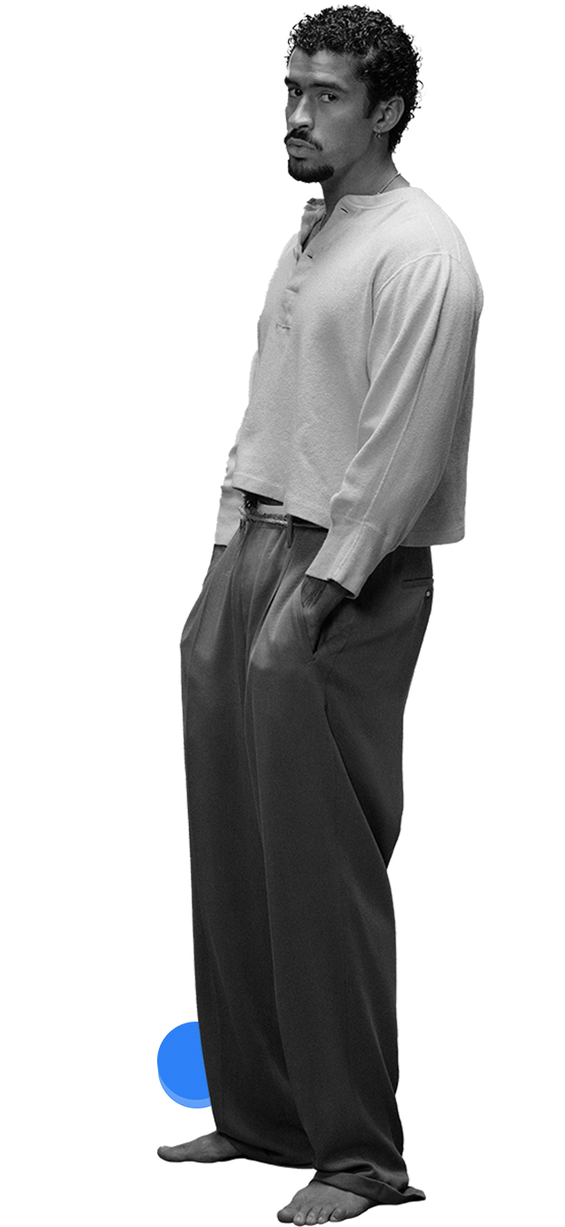 Full body photo of Bad Bunny